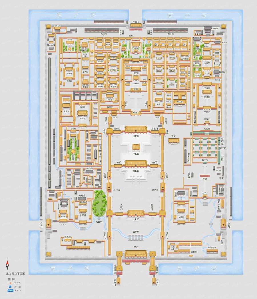 故宫地图全景地图3d图片